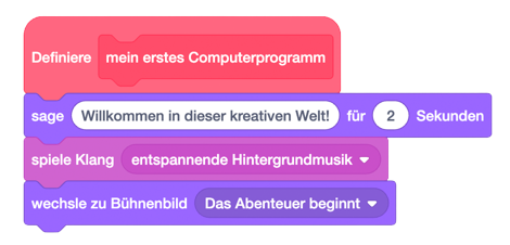 ein einfaches Scratch-Beispiel