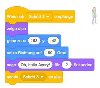 Nachricht empfangen