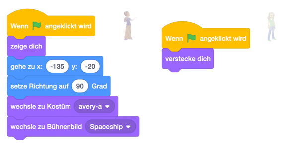 Startzustand setzen